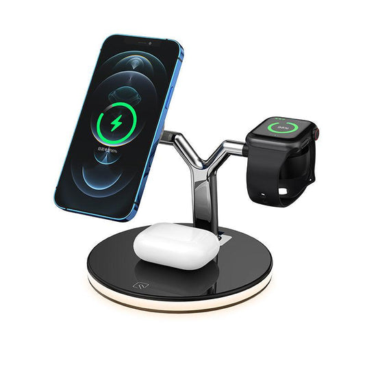 3 in 1 Wireless Charging Station for Smartphones, Smartwatches, and Earbuds - Mobile Gadget HQ