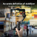 3-Axis Handheld Gimbal Stabilizer Foldable Smartphone Video Record PTZ Stabilizer - Mobile Gadget HQ