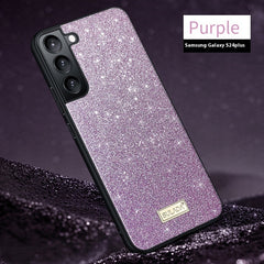 Luxury Glitter Leather Phone Case For Samsung S23