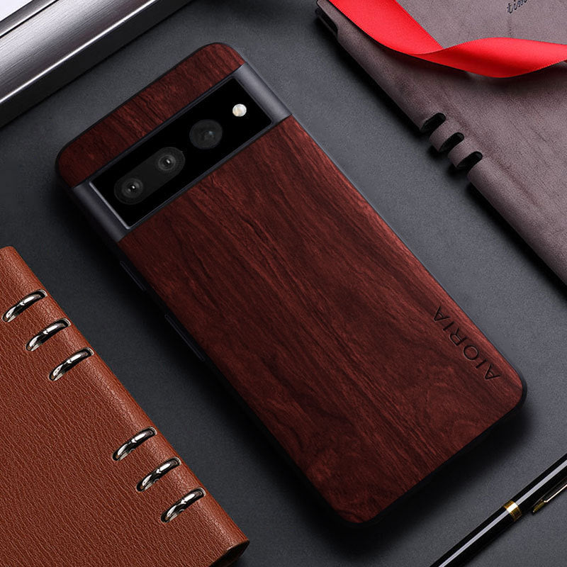 wood grain google pixel case