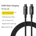 High-power Zinc Alloy Fast Charge PD Data Cable 240W - Mobile Gadget HQ