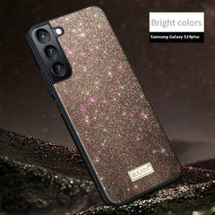 Luxury Glitter Leather Phone Case For Samsung S23