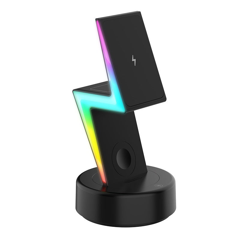 Three-in-One Phone Wireless Charger Stand - Mobile Gadget HQ