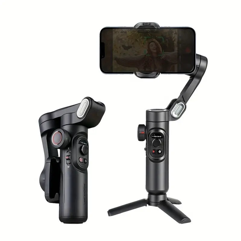 3-Axis Handheld Gimbal Stabilizer Foldable Smartphone Video Record PTZ Stabilizer - Mobile Gadget HQ