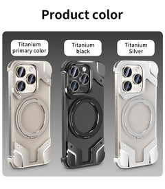 Magnetic iPhone 15 Case Metal Drop-resistant Protective Cover