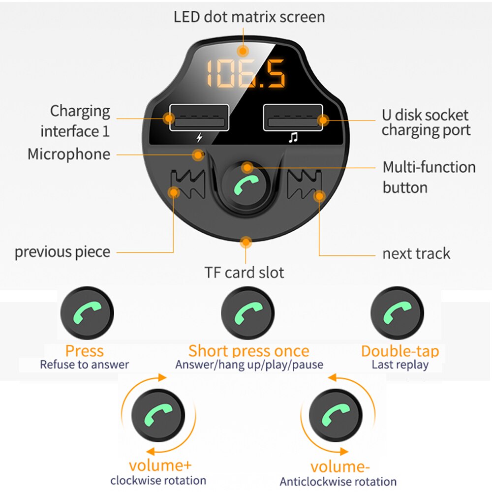 Bluetooth Fm Transmitter for Car - Mobile Gadget HQ