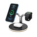 Wireless charging station for smartphones, smartwatches, and earbuds