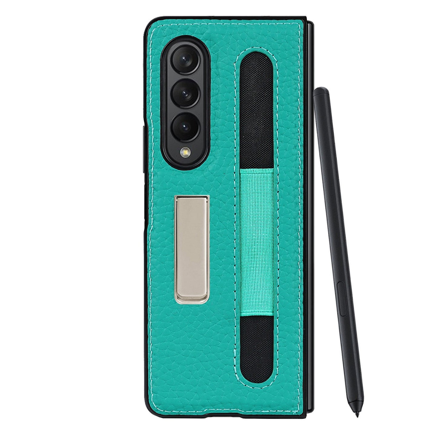 Premium PU Leather Case with S Pen Holder For Samsung Galaxy Z Fold3 - Mobile Gadget HQ