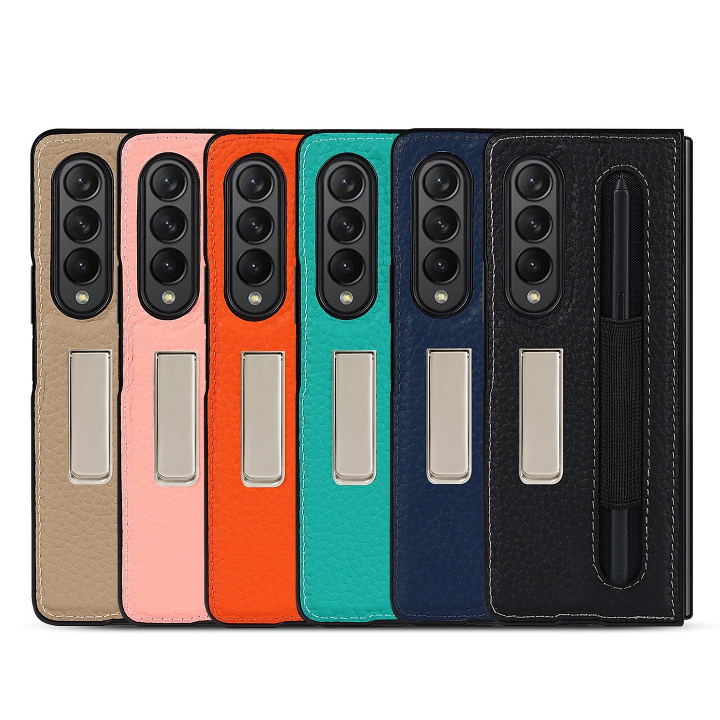 Premium PU Leather Case with S Pen Holder For Samsung Galaxy Z Fold3 - Mobile Gadget HQ