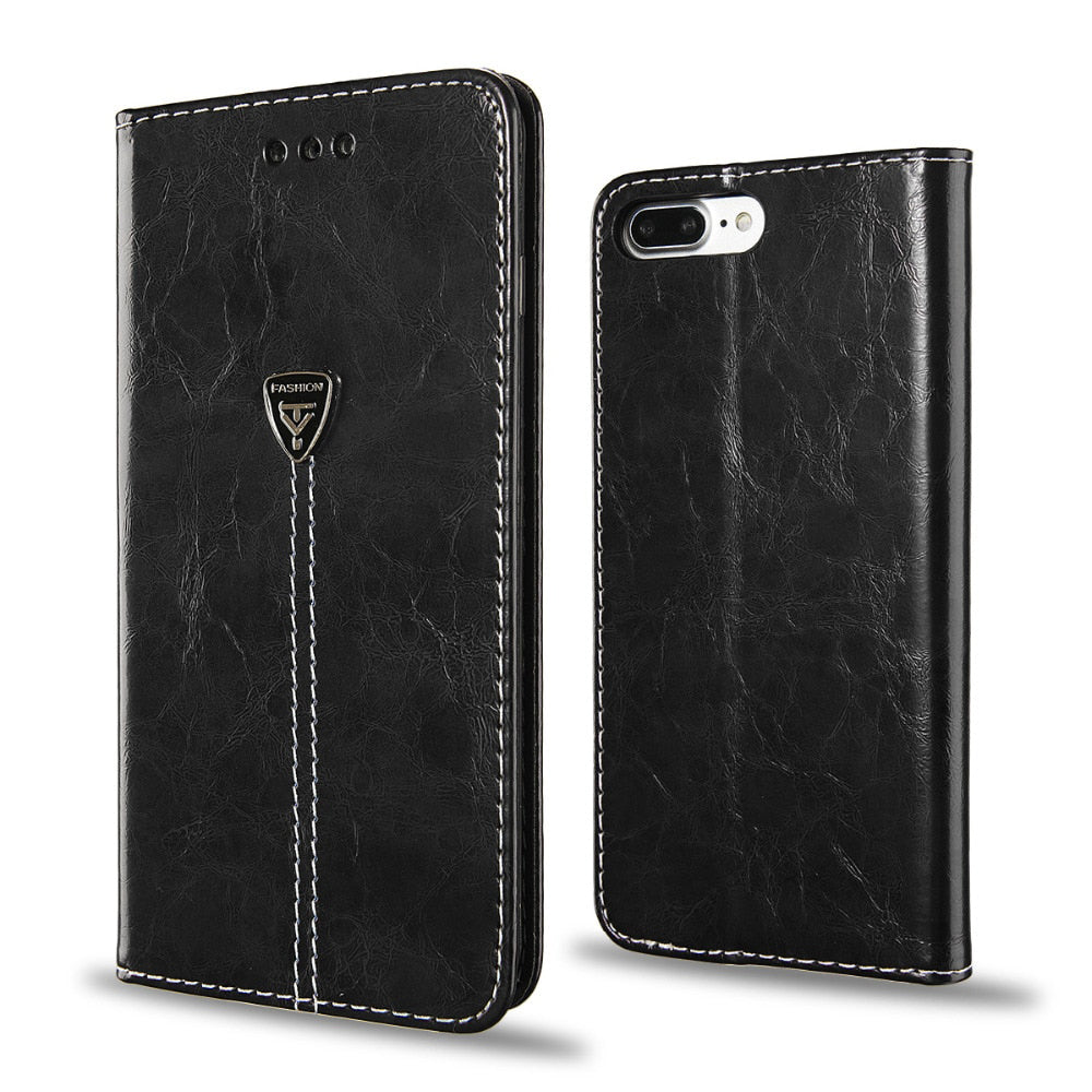 Flip Leather Phone Wallet Case iPhone - Mobile Gadget HQ