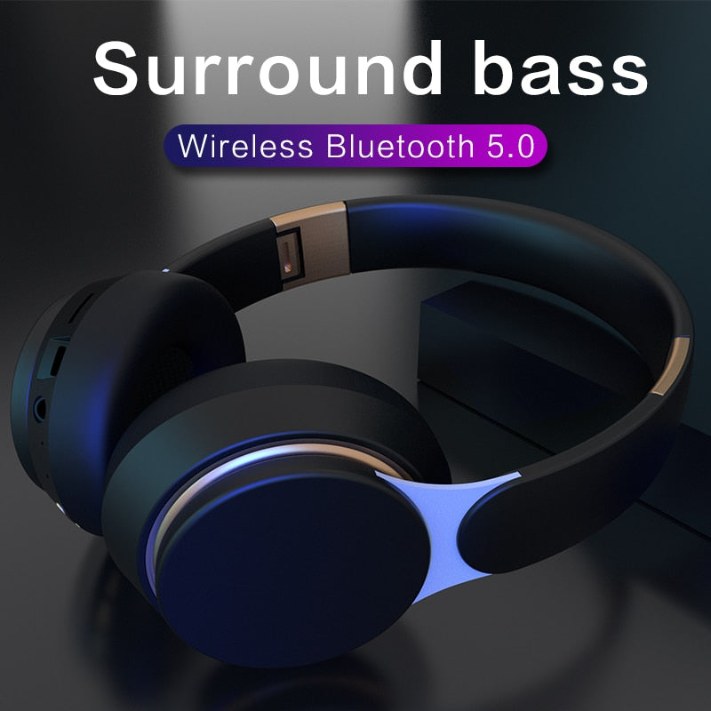 Bluetooth Headphones Over Ear Wireless Headsets with Mic - Mobile Gadget HQ