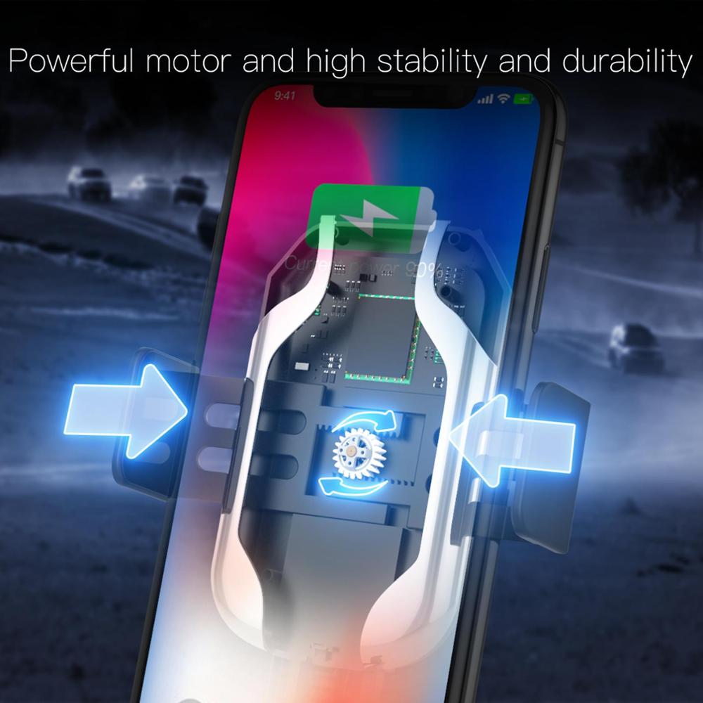 Smart Wireless Car Charger Holder with LED Indicator - Mobile Gadget HQ