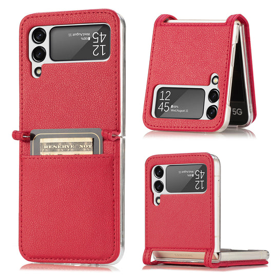 Wallet Phone Case with Card Slots for Samsung Galaxy Z Flip 3 5G - Mobile Gadget HQ