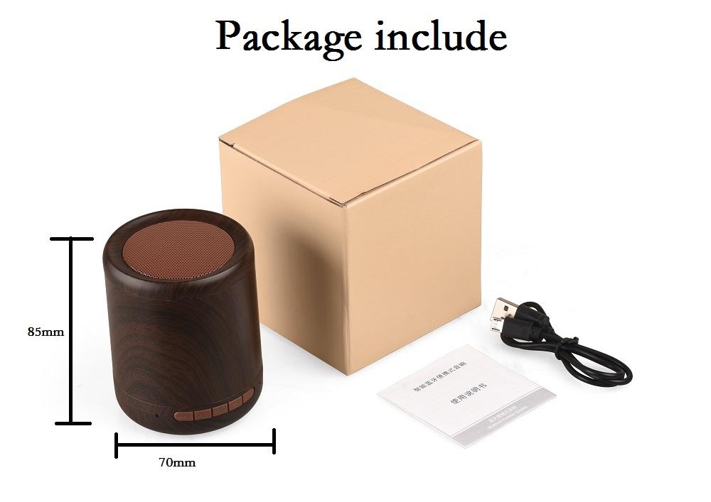 Mini Wooden Wireless Bluetooth Speaker With Mic for Hands-free Calls - Mobile Gadget HQ