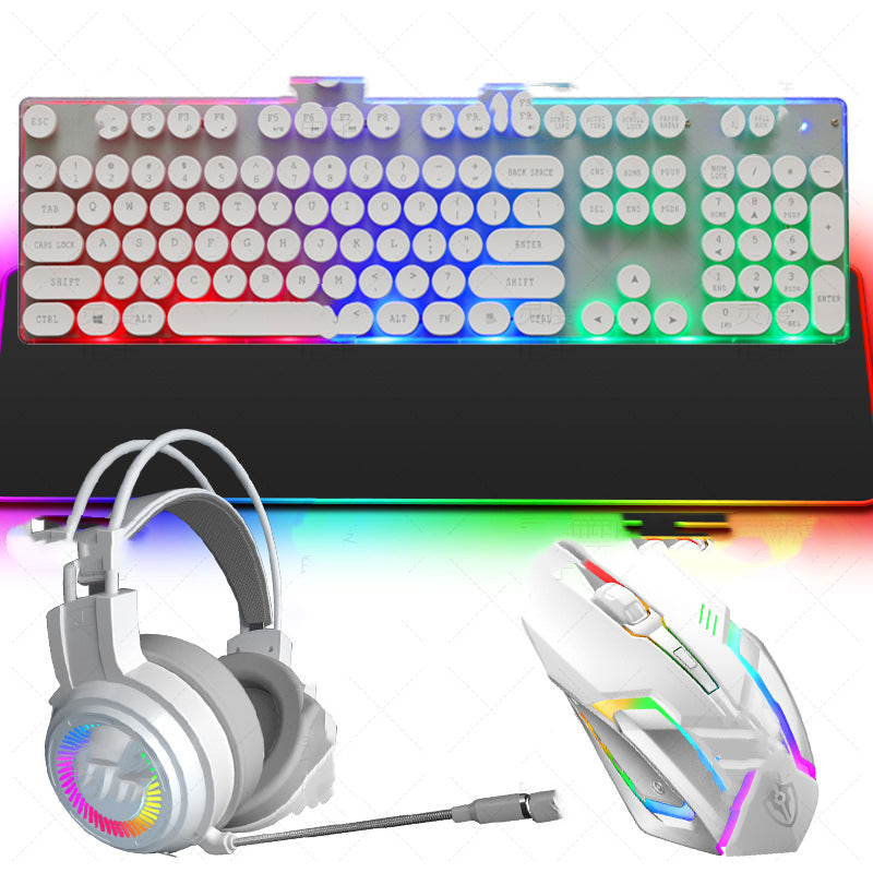 Wired Gaming Keyboard and Mouse Headset and Mouse Pad Set - Mobile Gadget HQ