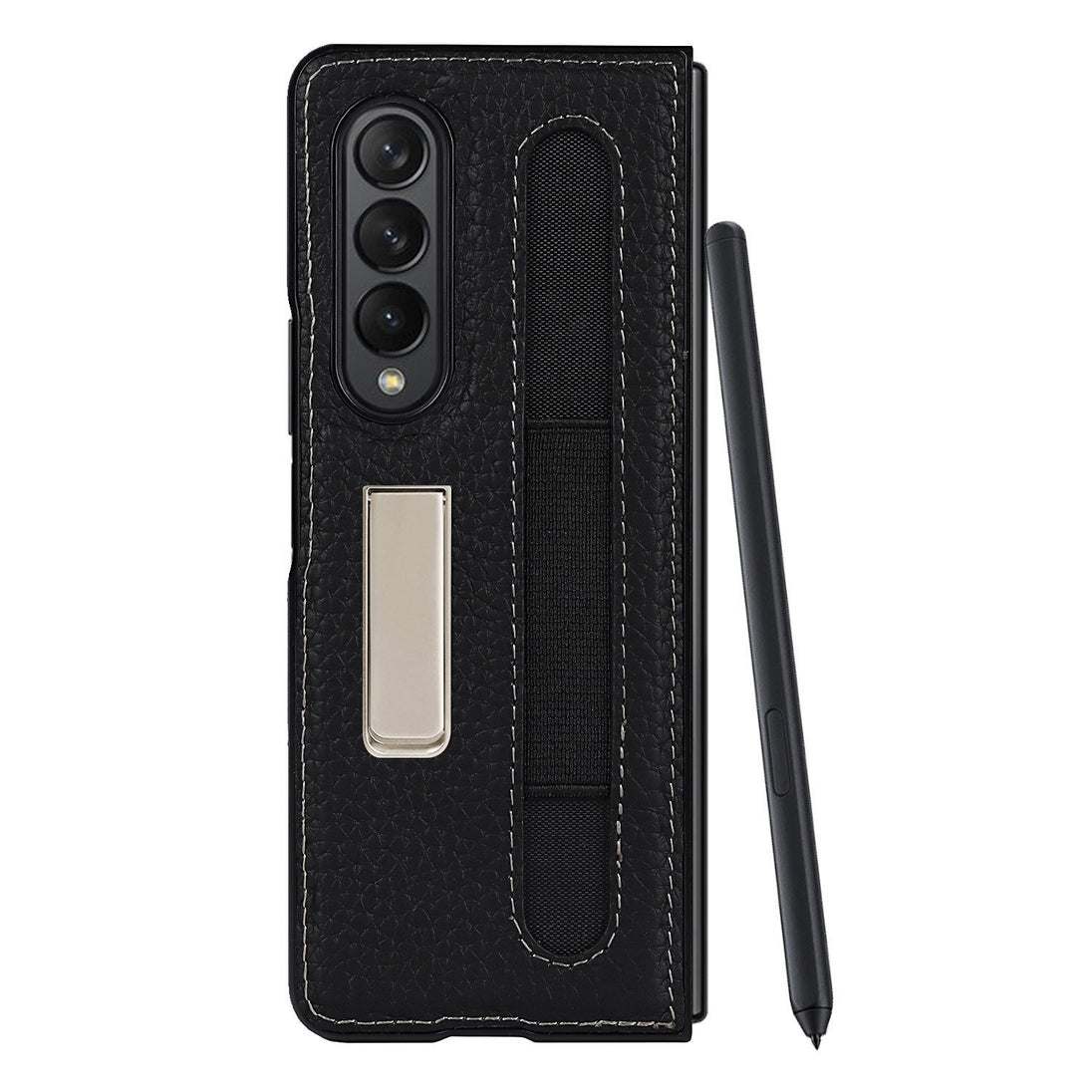 Premium PU Leather Case with S Pen Holder For Samsung Galaxy Z Fold3 - Mobile Gadget HQ