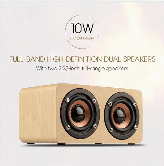 Wood Wireless Bluetooth Speaker Portable - Mobile Gadget HQ