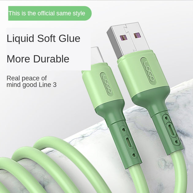 Silicone Micro USB Type C Cable Mobile Phone Charger Data Cord Charge - Mobile Gadget HQ