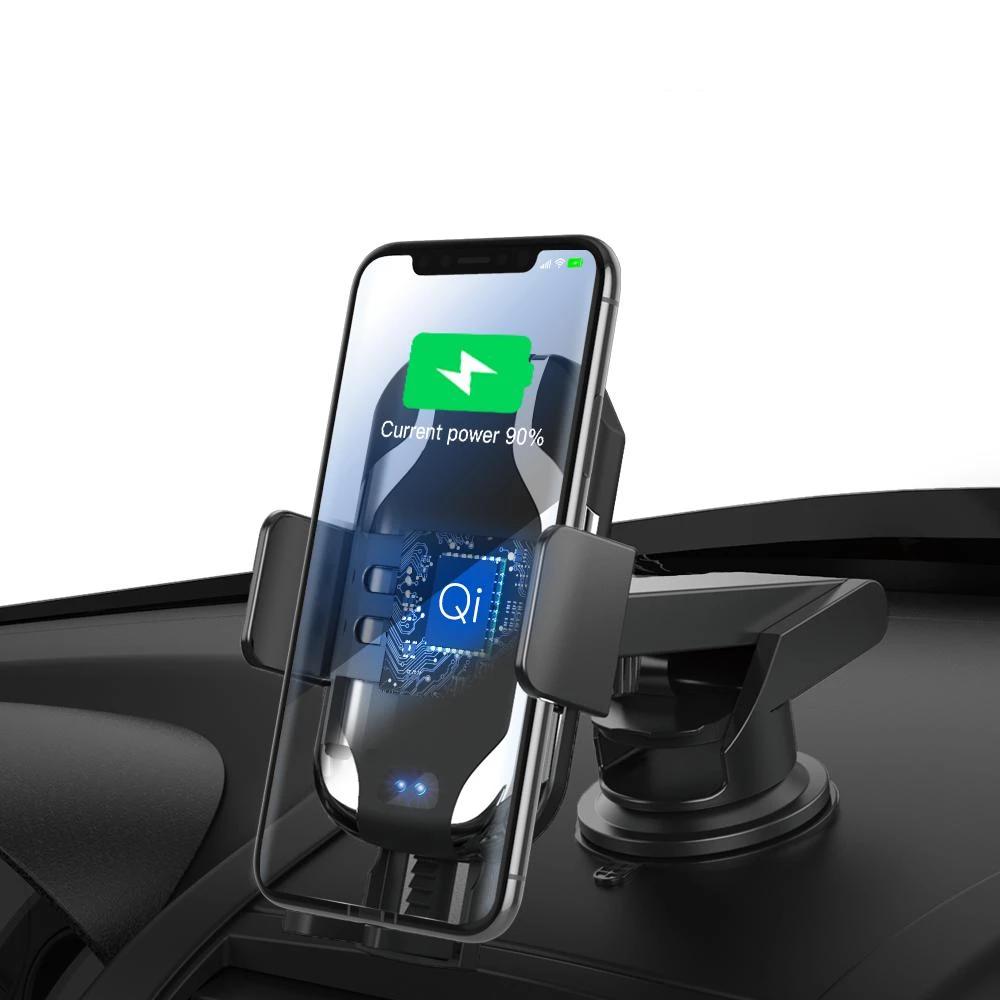 Smart Wireless Car Charger Holder with LED Indicator - Mobile Gadget HQ