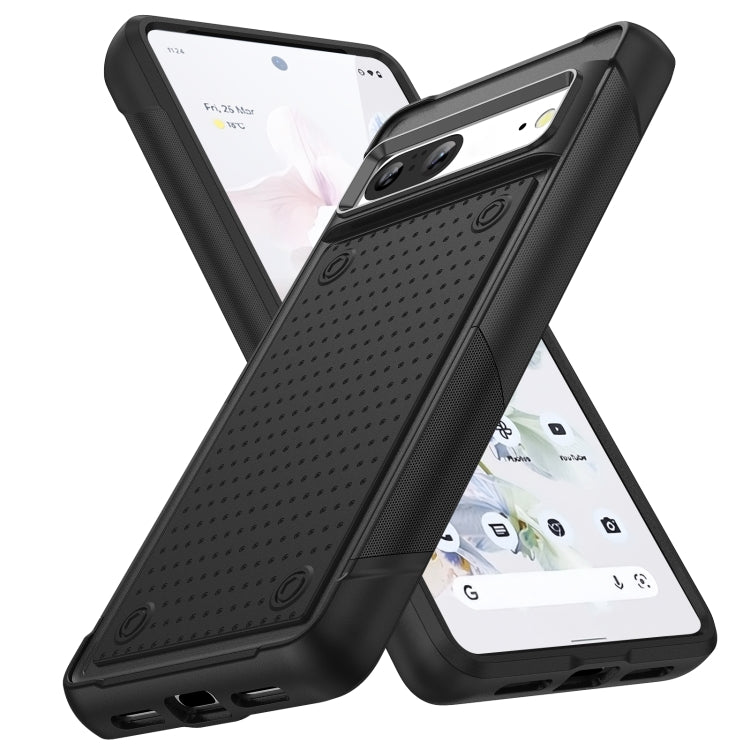 For Google Pixel 7 5G PC + TPU Shockproof Protective Phone Case(Black+Black) - Mobile Gadget HQ