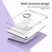 For iPad 2025 / 2022 360 Rotation Detachable Clear Acrylic Leather Tablet Case(Light Purple) - Mobile Gadget HQ