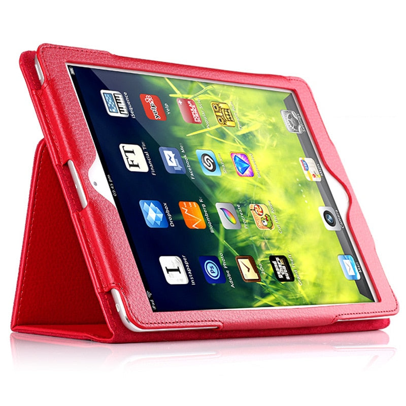 Leather Cover Case For For Apple IPad 2 3 4 with Folding Stand - Mobile Gadget HQ