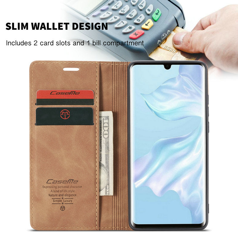 Leather Wallet Case For Huawei Phone - Mobile Gadget HQ