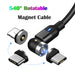 540 Degree Rotatable Magnetic Charging Cable USB Type C Fast Charging Cable for iPhone Samsung - Mobile Gadget HQ