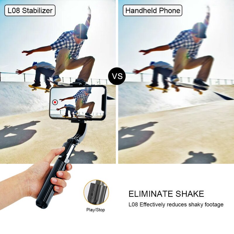 Gimbal Smartphone Stabilizers Wireless Bluetooth Selfie - Mobile Gadget HQ