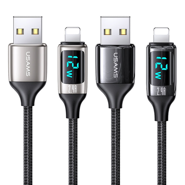 Digital Display Charging Data Cable for iPhone(2 Pack) - Mobile Gadget HQ