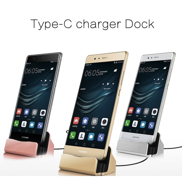 Charger Dock Stand Station Cradle Charging For iPhone Samsung Android Type C - Mobile Gadget HQ