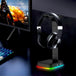 RGBD9 Colorful Glowing Gaming Headset Display Stand with Charging + Data Transmission Dual USB Interface (Black) - Mobile Gadget HQ