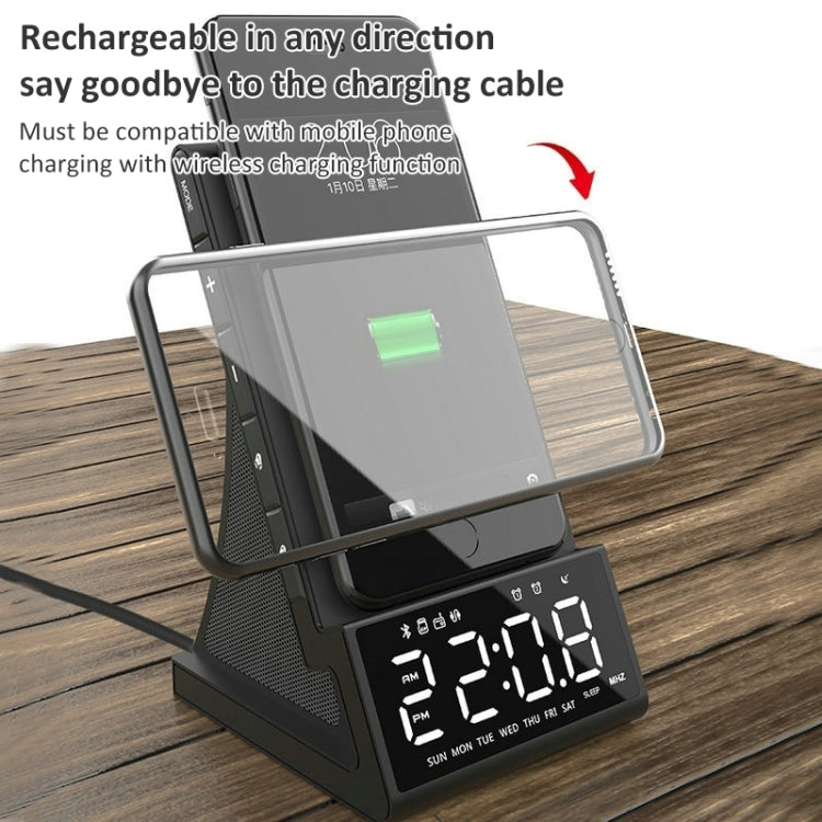 Clock Radio with Wireless Charging