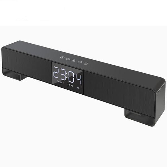 Wireless Soundbar Bluetooth Speaker with Alarm Clock - Mobile Gadget HQ