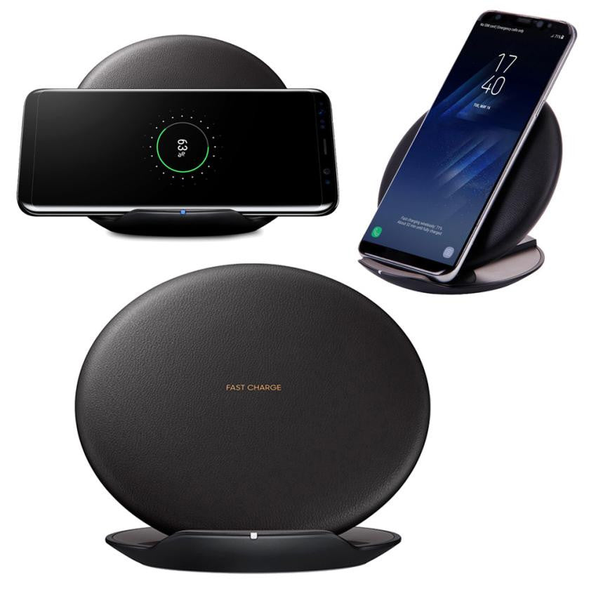 Qi Fast Wireless Charger Stand Quick Charger for Samsung Galaxy - Mobile Gadget HQ