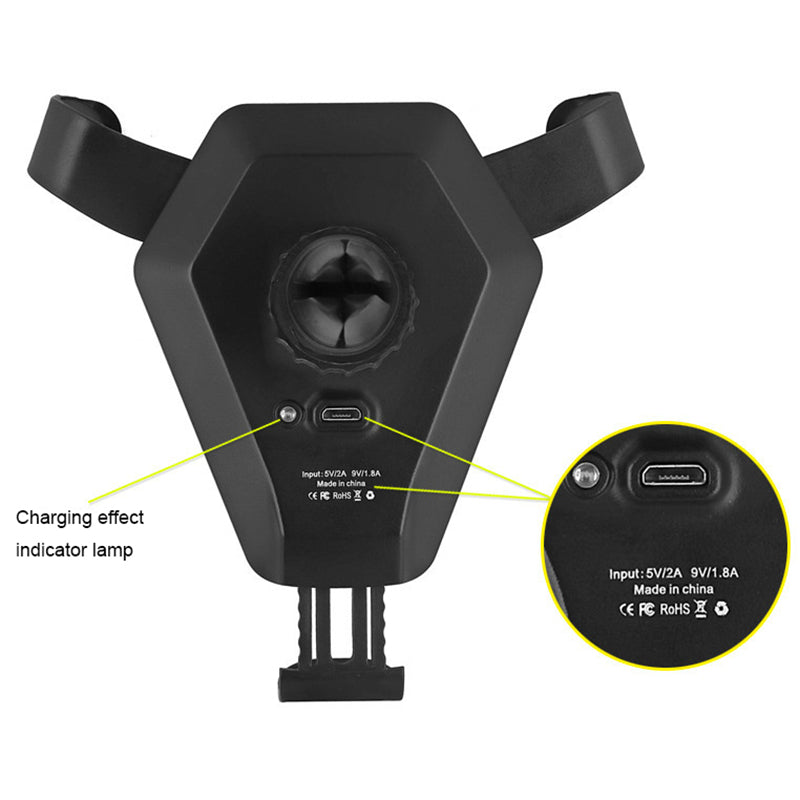 Qi Wireless Charger Car Holder - Mobile Gadget HQ